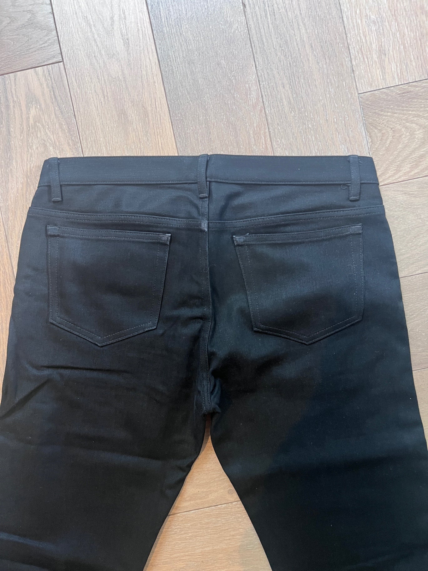 A.P.C. Black straight leg denim pants 32