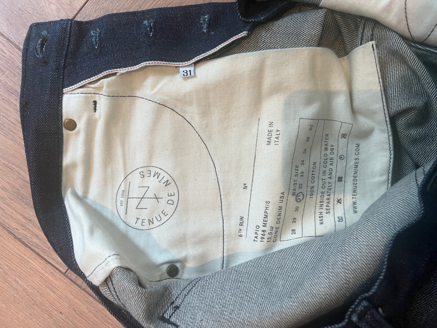 Tenue de Nimes dark Blue denim pants 31