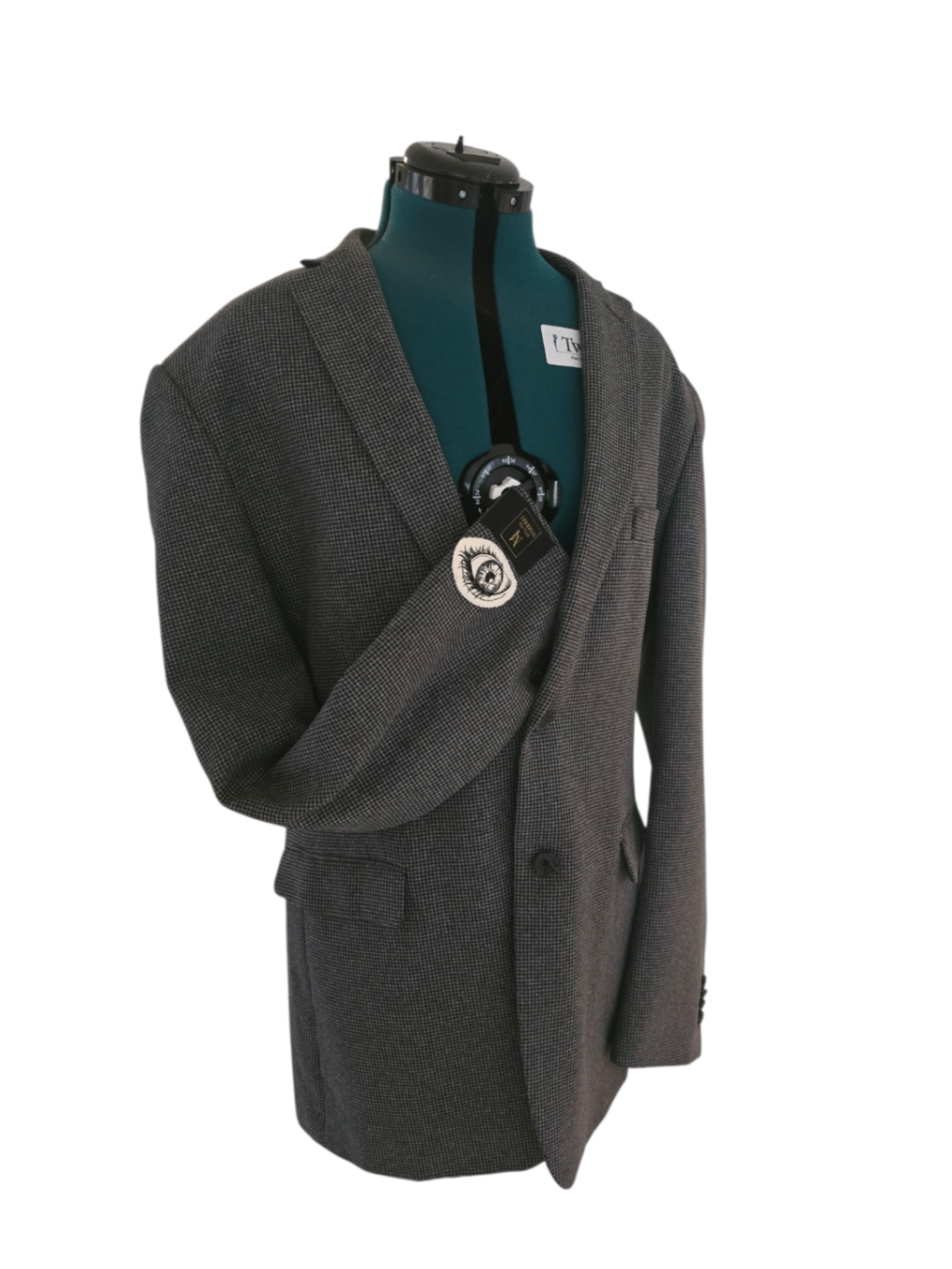 Vintage grey reworked blazer L/XL- by Marrart