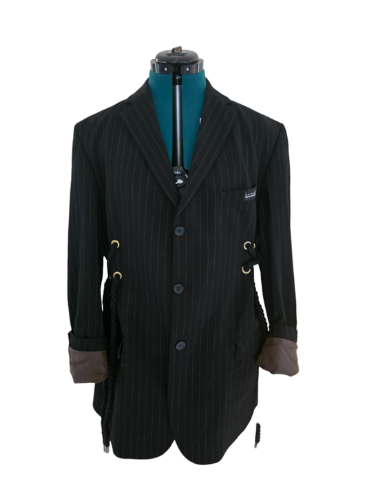 Vintage black reworked blazer L / XL- By Marrart