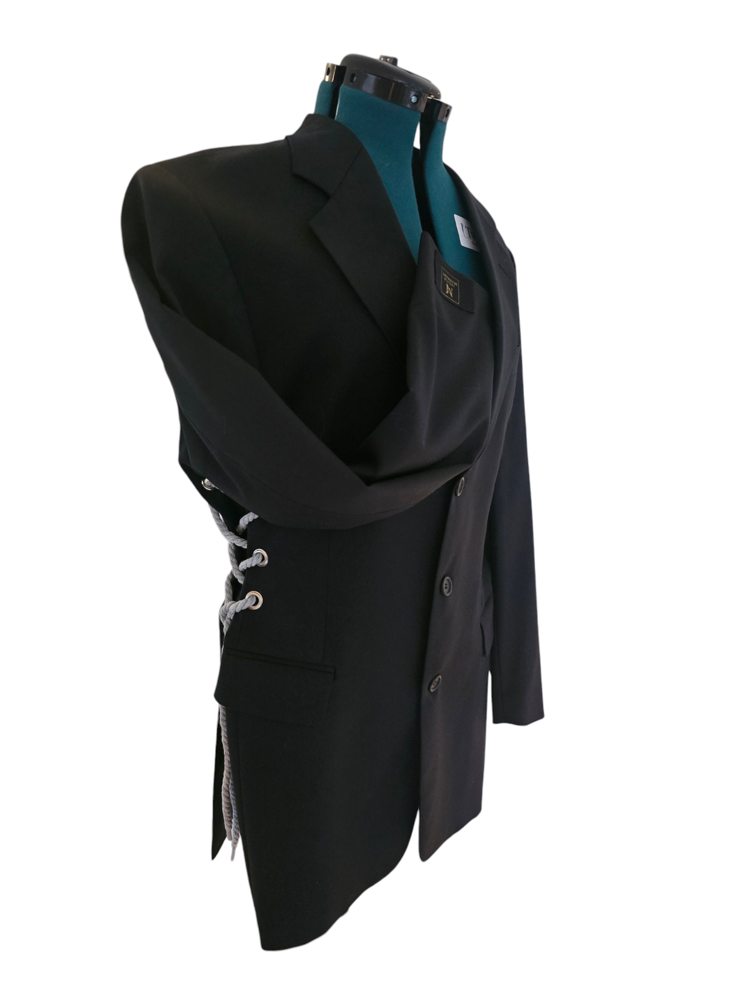 Vintage Black reworked blazer L / XL- By Marrart