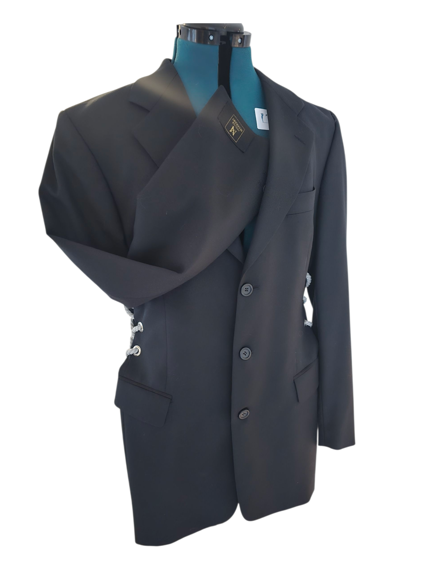 Vintage Black reworked blazer L / XL- By Marrart