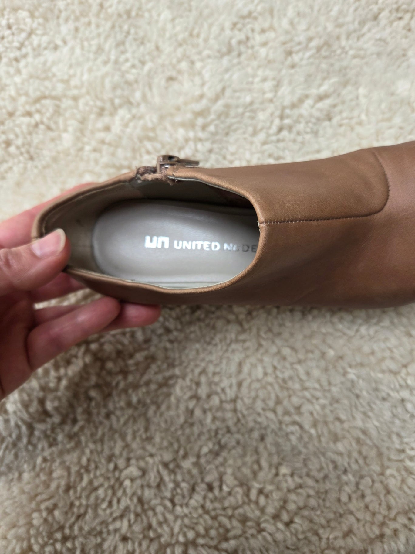United Nude Taupe ankle boot heels 36