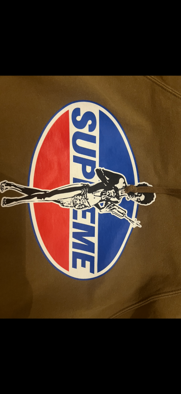 Supreme x Hysteric Glamour brown hoodie XL