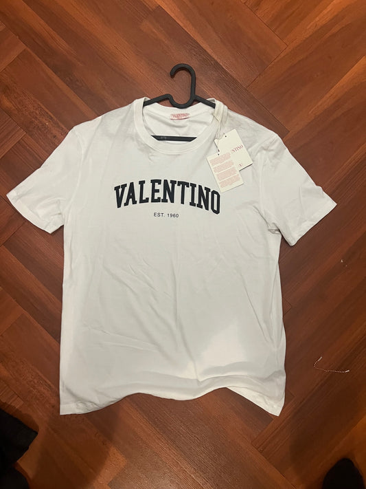 Valentino Garavani white men's cotton crewneck T-shirt XL