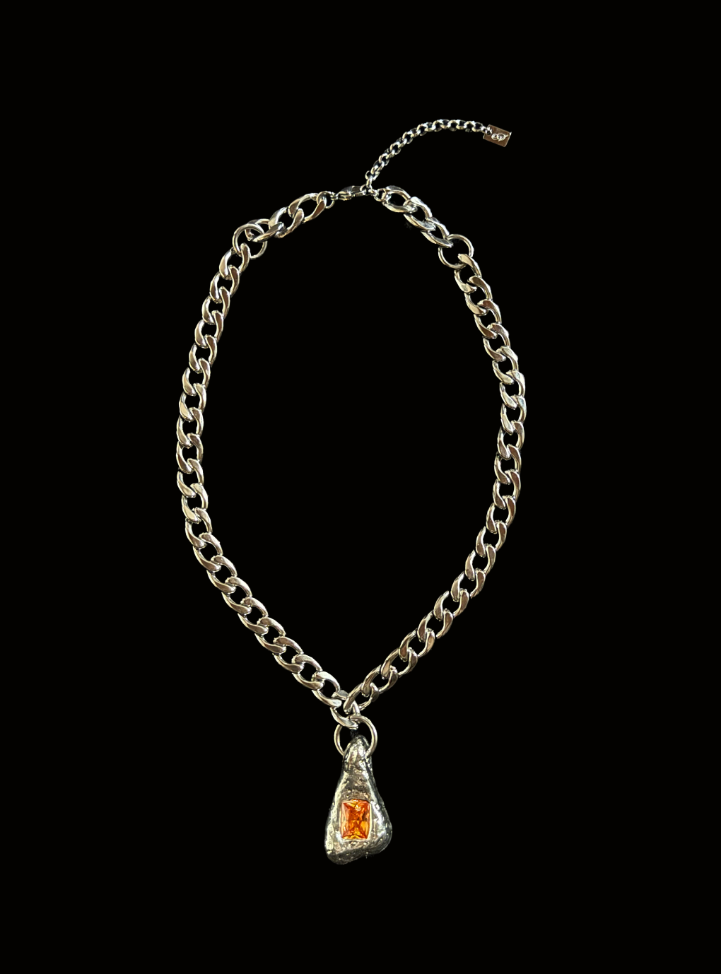 UPCYCLED MELTED TRIANGLE NECKLACE - by weARCHIVE