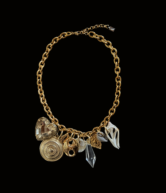 UPCYCLED GOLDEN CHARM NECKLACE - by weARCHIVE