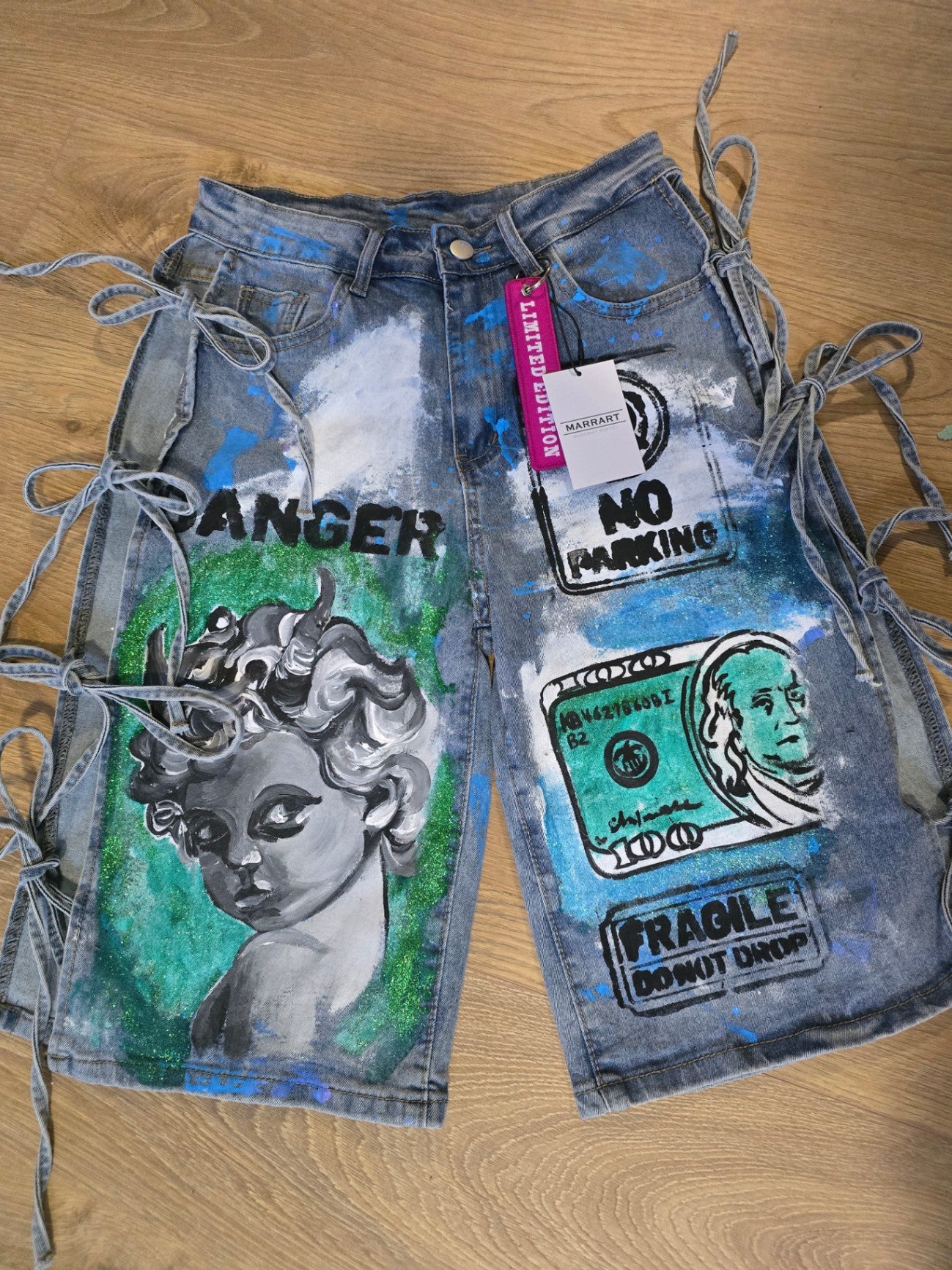 M.A.R.R.ART Atelier marrart laced jeans M