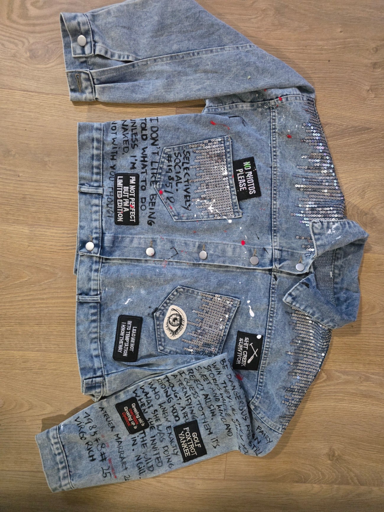 M.A.R.R.ART Atelier Marrart blue denim jacket OS
