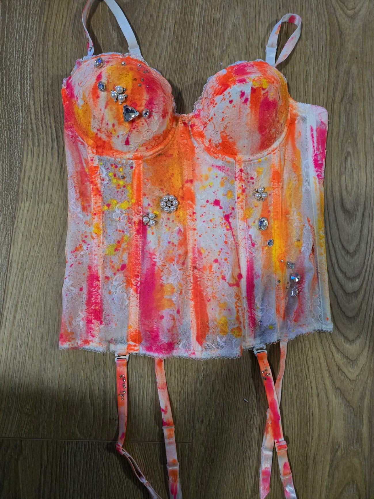 M.A.R.R.ART A Orange/Pink corset M