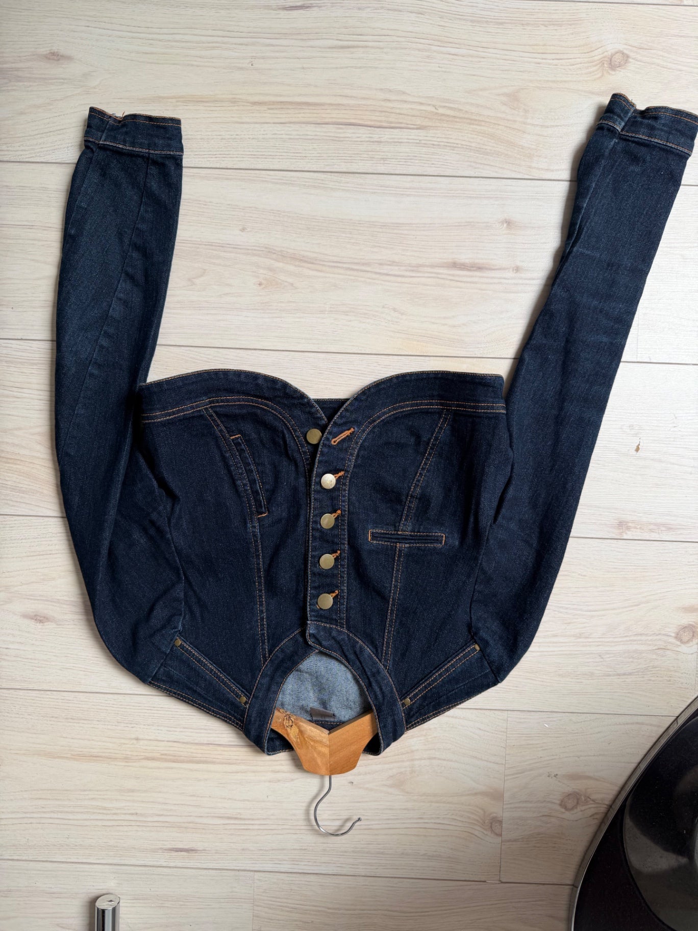 Vintage Dark blue denim bolero S