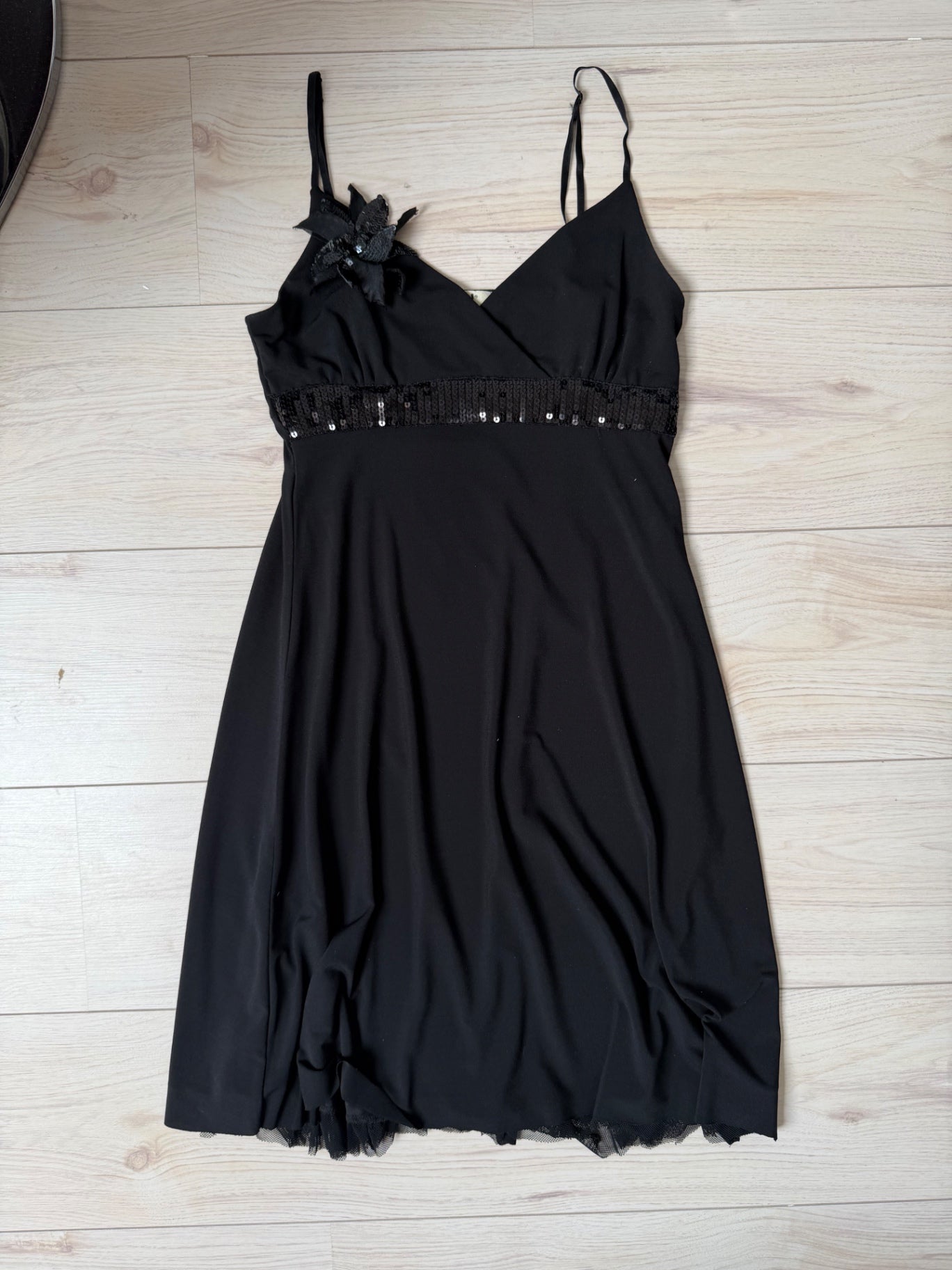 ICHI Black mini dress S