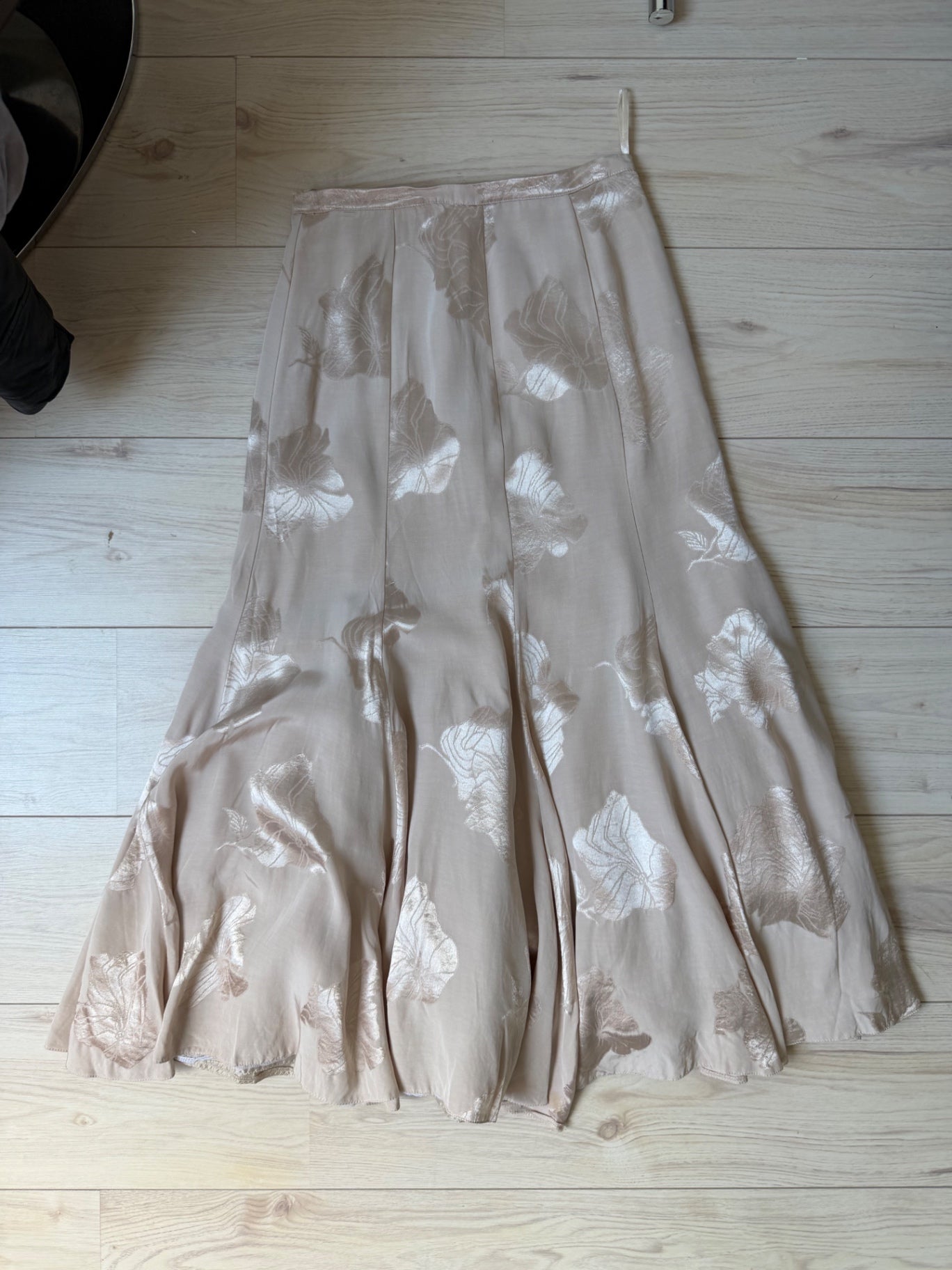 Heine Pink flower print maxi skirt S