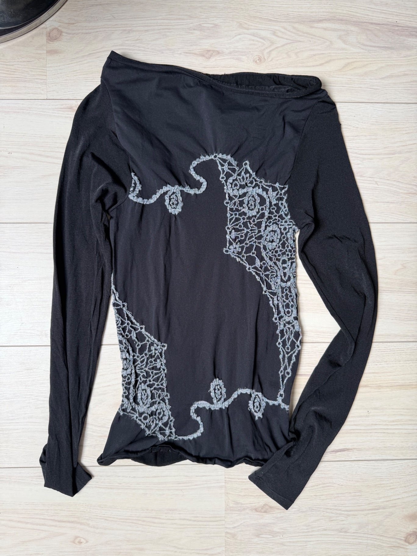 Sarah Pacini Black and silver longsleeve S