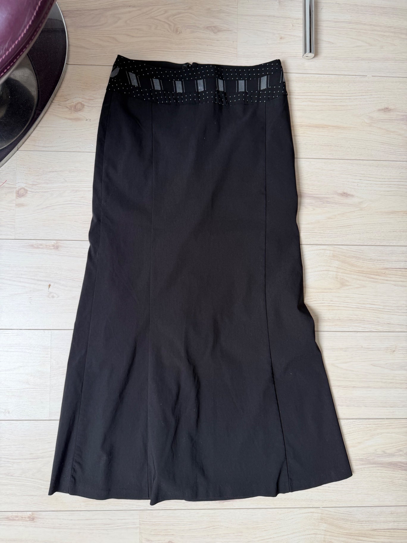 Jacqueline Rui Black maxi skirt M