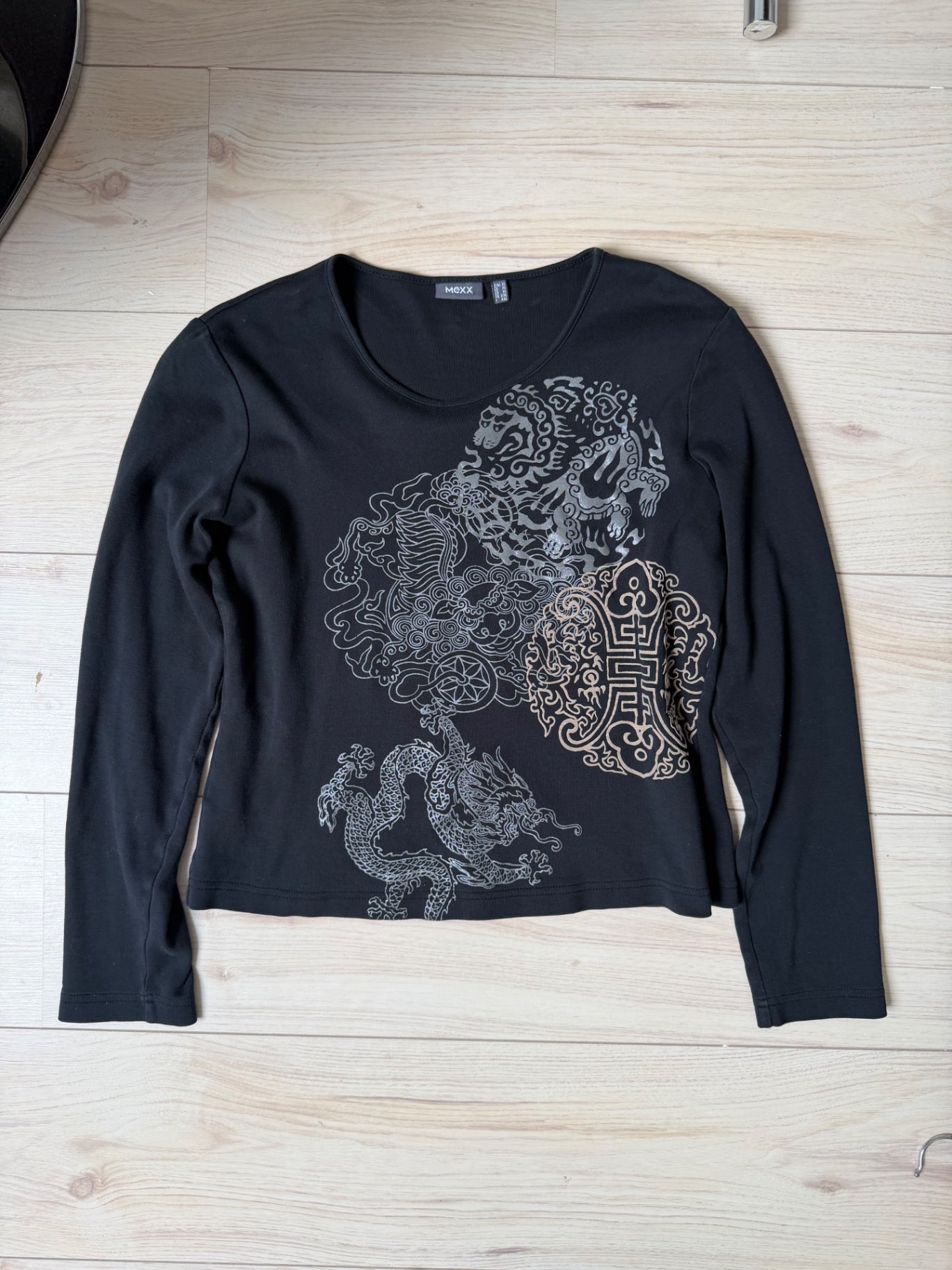 Mexx Black printed longsleeve M
