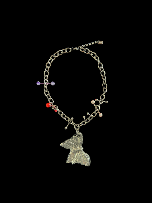 UPCYCLED MELTED WING CHOKER - by weARCHIVE