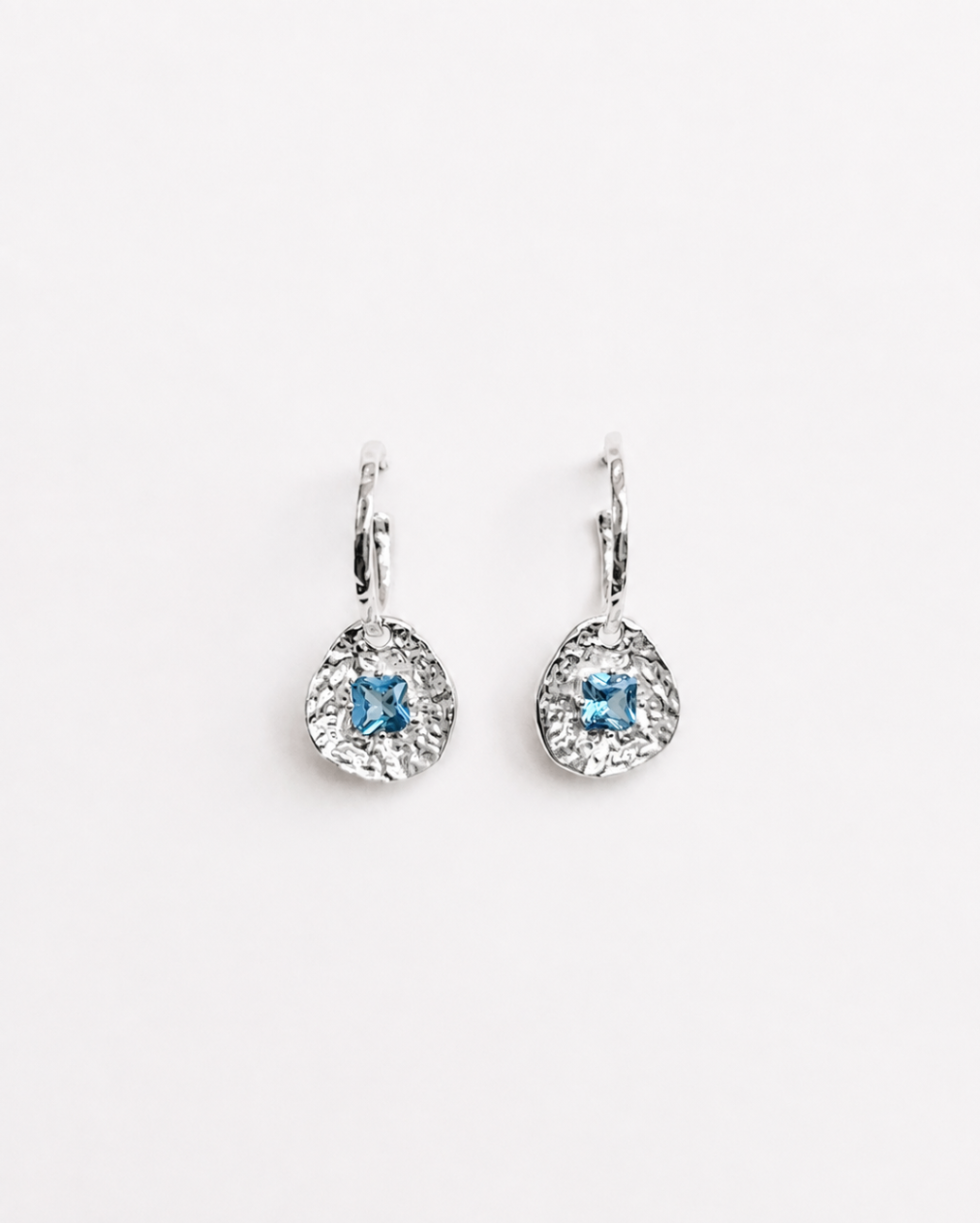 Cleo Silver Plated Coin Drop Earrings