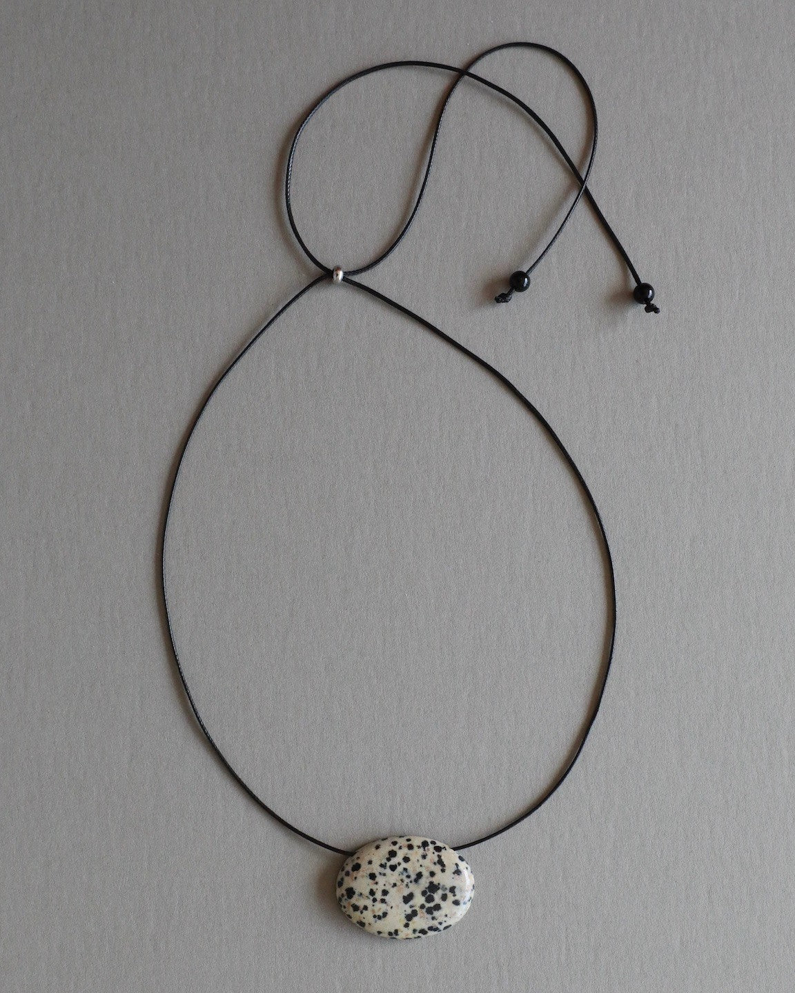 Luna Dalmatian Jasper Pendant Necklace 