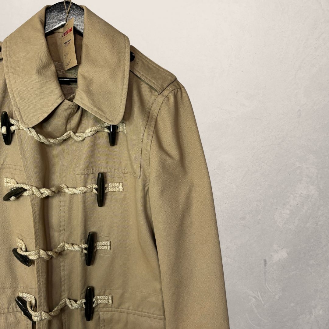 Burberry beige short duffle coat XL