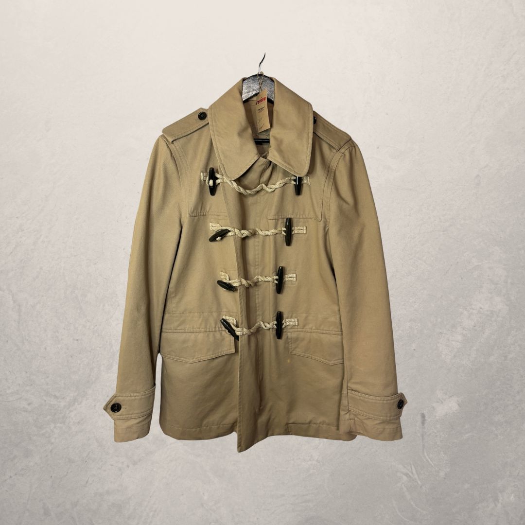 Burberry beige short duffle coat XL
