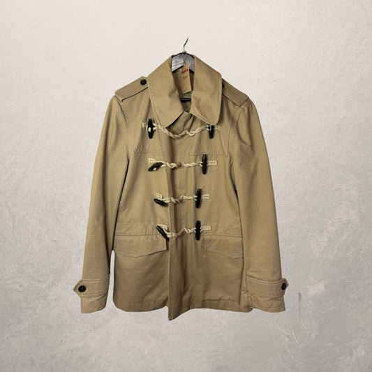 Burberry beige short duffle coat XL