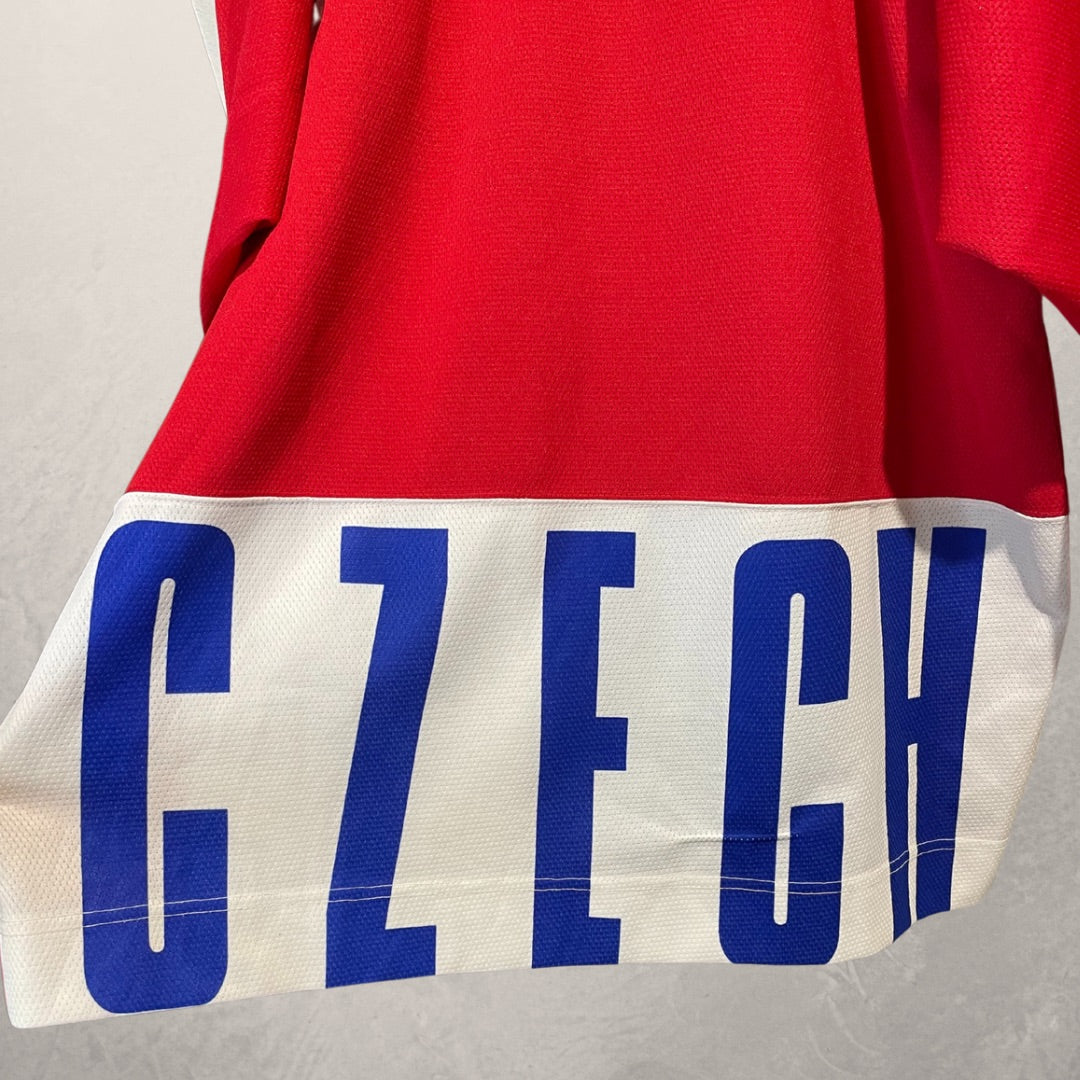 Vintage Tsjechische Republiek rood hockeyshirt M (XL)