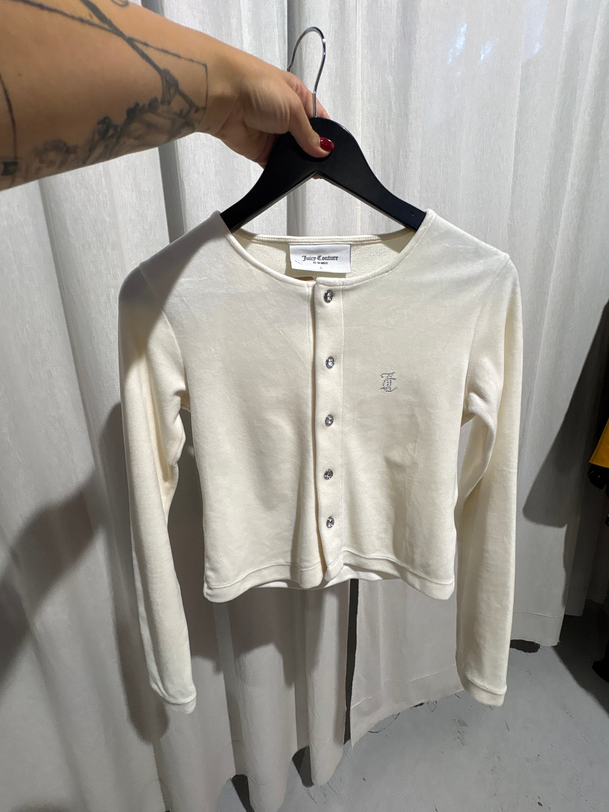 Juicy Couture Cream Gemstone Vest S