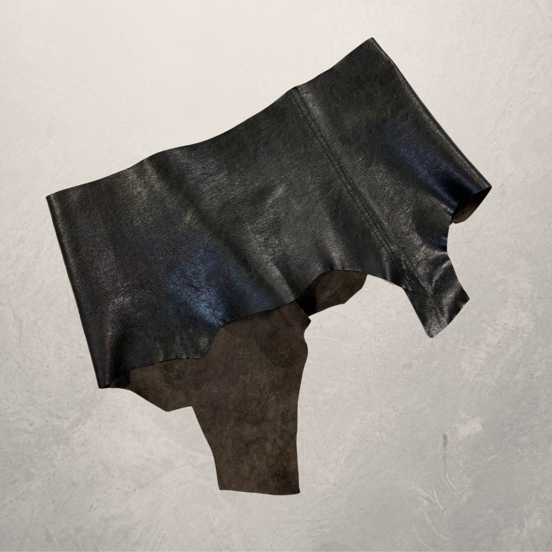 Dark brown leather belt/skirt OS - by AcidAcetico