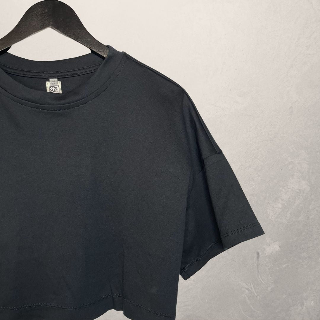 Black	cotton	Zina oversized t-shirt	OS	- by SESE