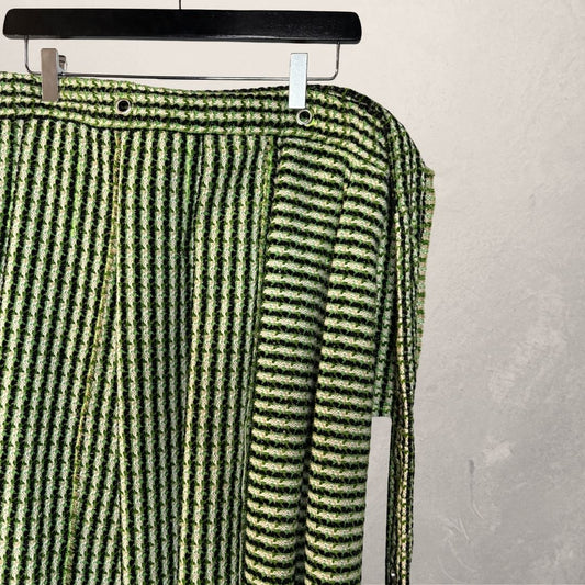 Green tweed layerd skirt/ dress OS - by AcidAcetico