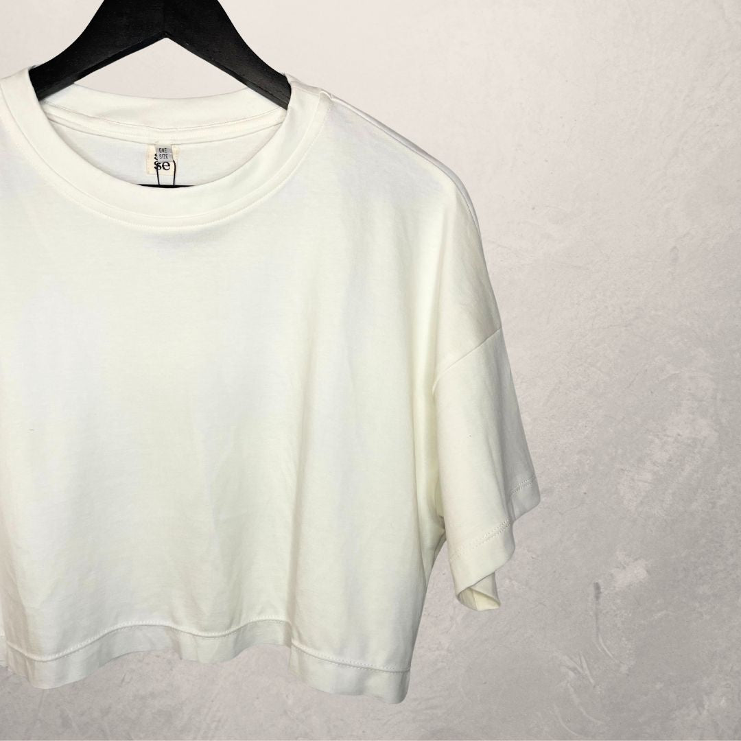 White	cotton	Zina oversized t-shirt	OS	- by SESE