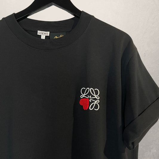 LOEWE x Paula's Ibiza black embroidered t-shirt L