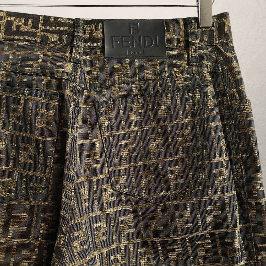 Vintage Fendi monogram hi waist pants 36