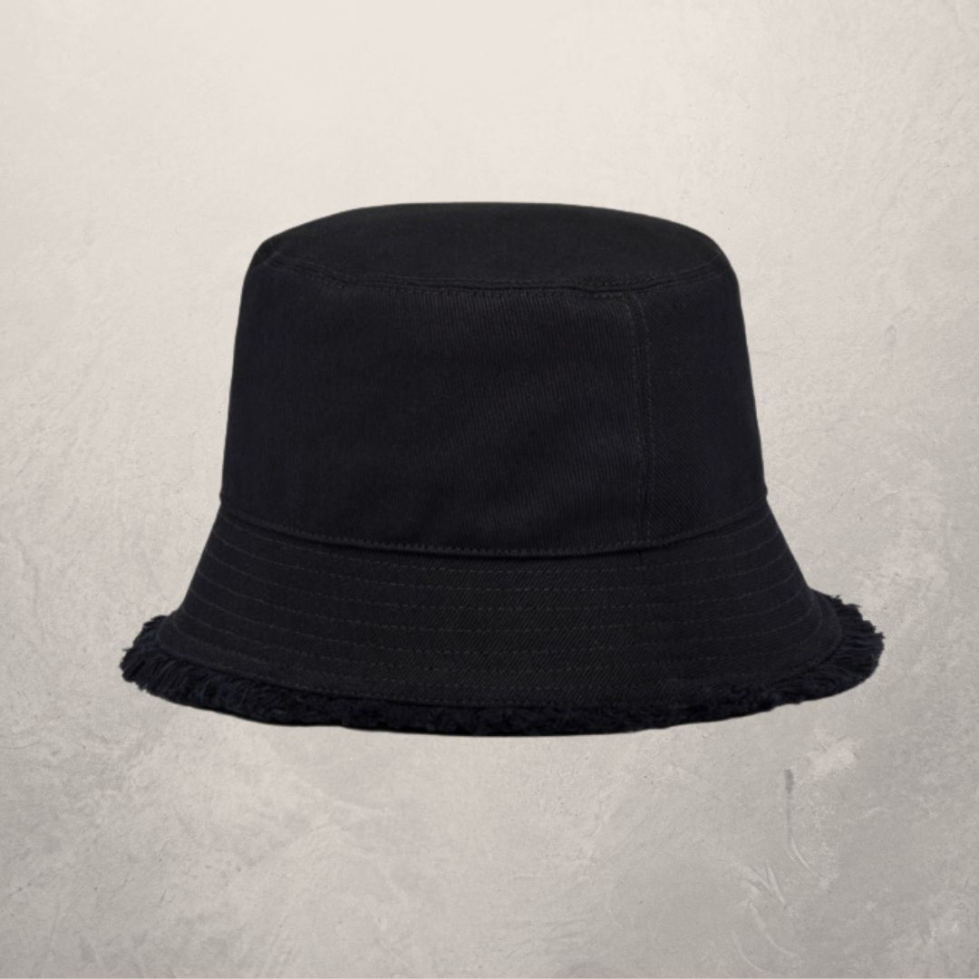 Prada black drill bucket hat S/M