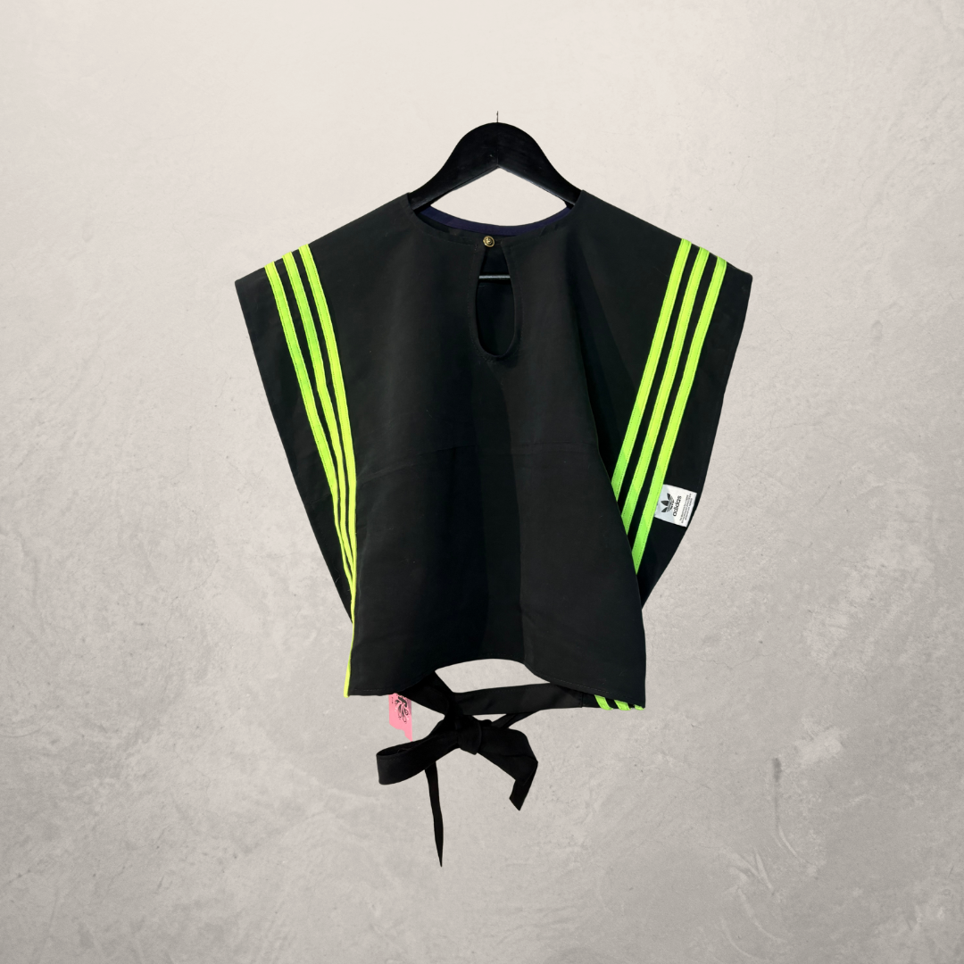 Reworked Adidas	Black/Neon green Detailed wrap top	S/M- by Aida Sans Fin