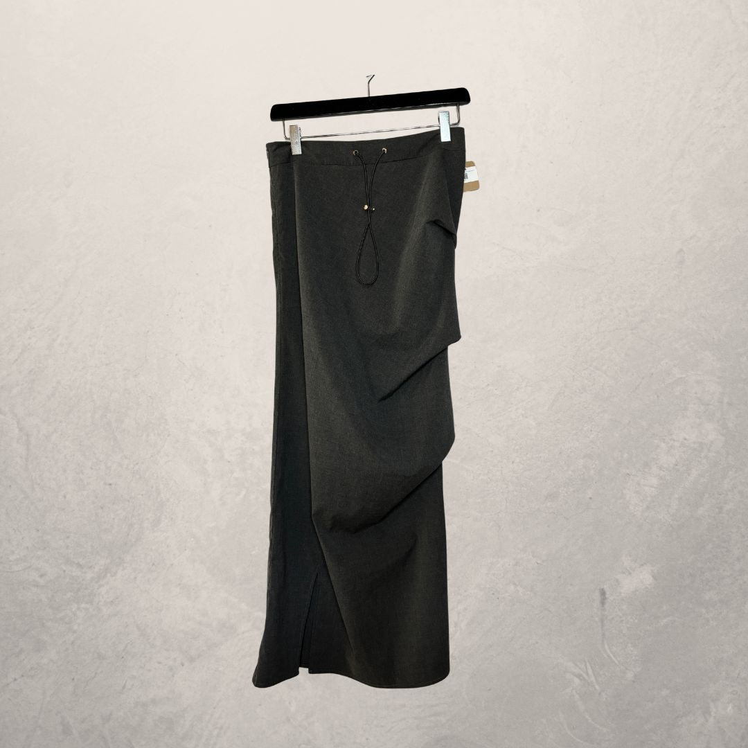 Edacity Studio grijze asymmetrische lange rok M