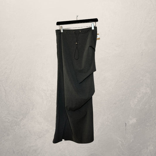 Edacity Studio grijze asymmetrische lange rok M