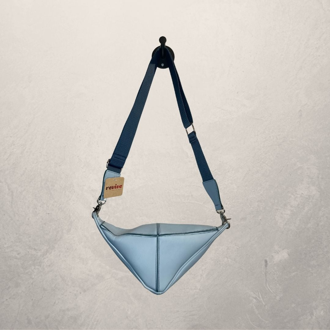 Blue triangle bag OS