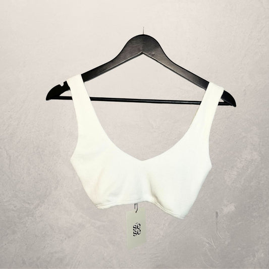White	viscose / poly	Gina top	M	- by SESE