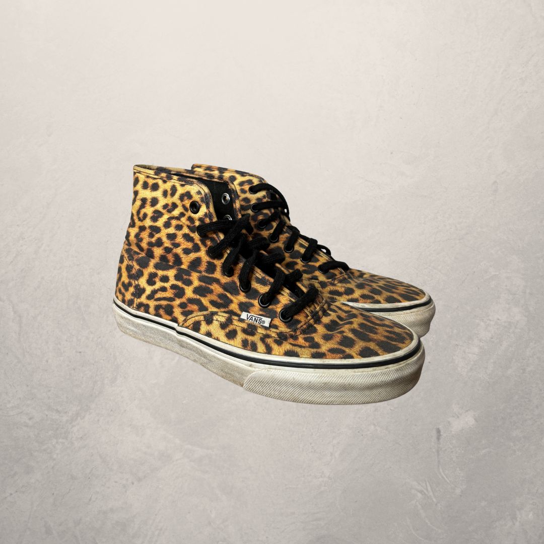 Vans bruine luipaard hoge sneakers 38