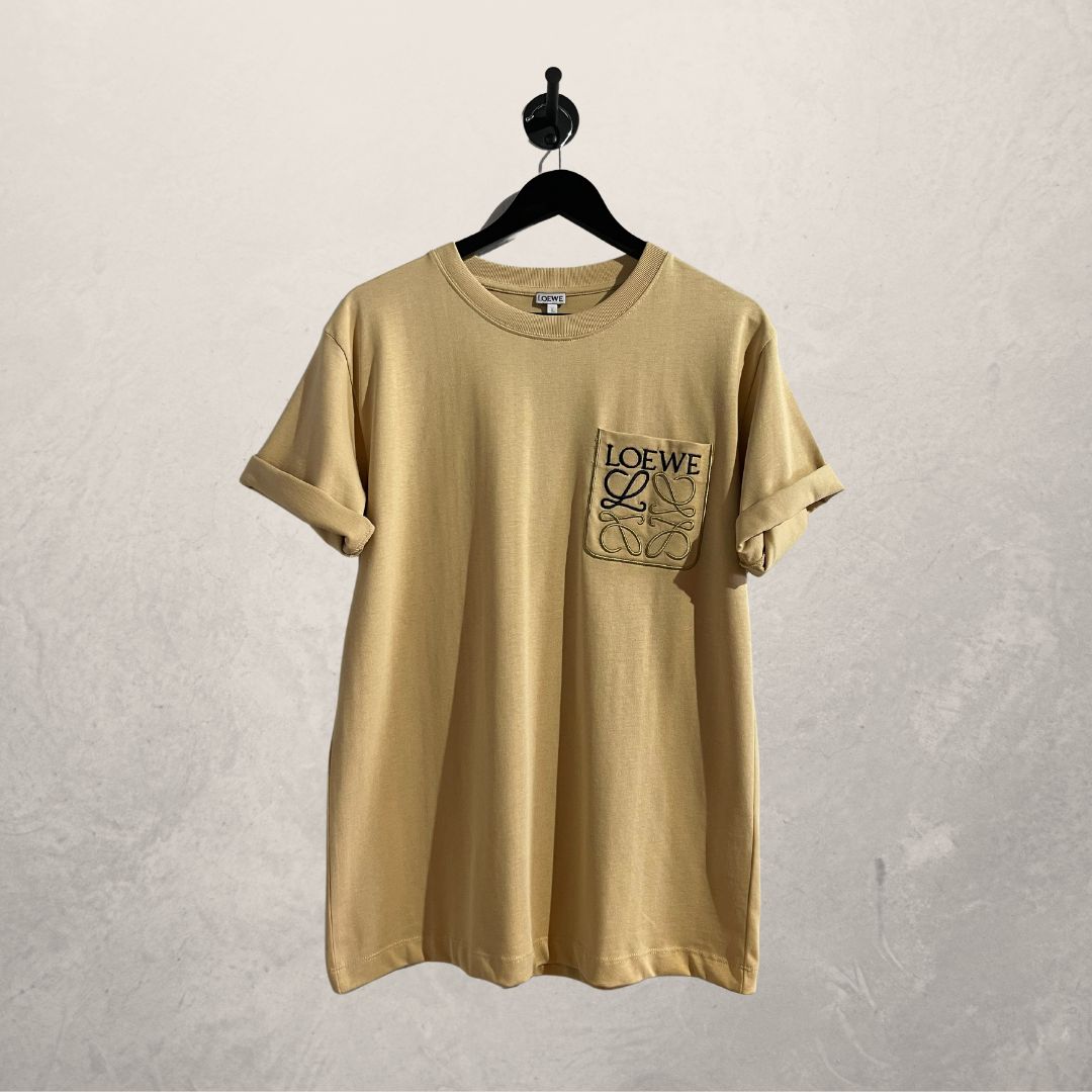 LOEWE beige embroidered t-shirt S