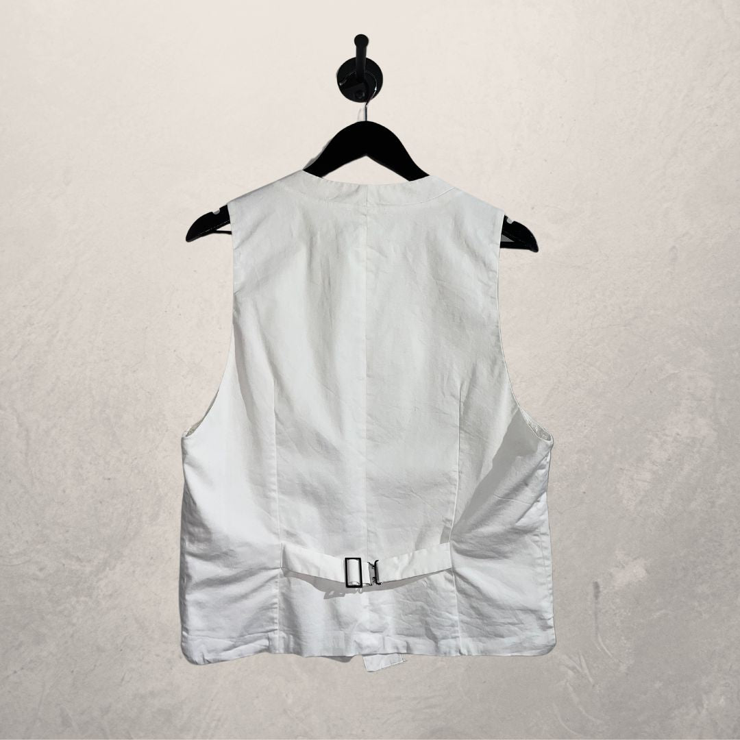 Vintage Prada white vest M