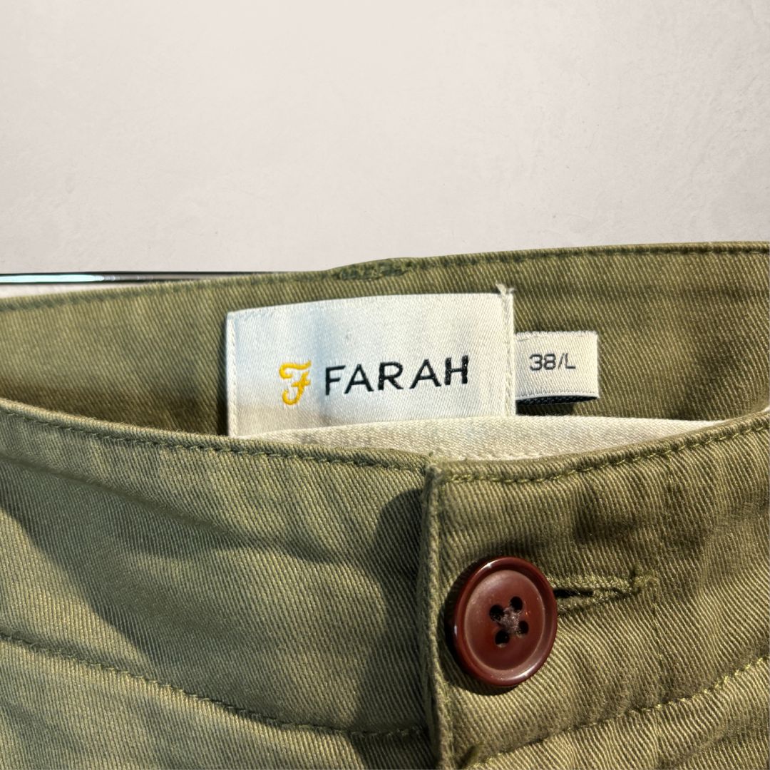 Vintage green linen/cotton pants M -  -
