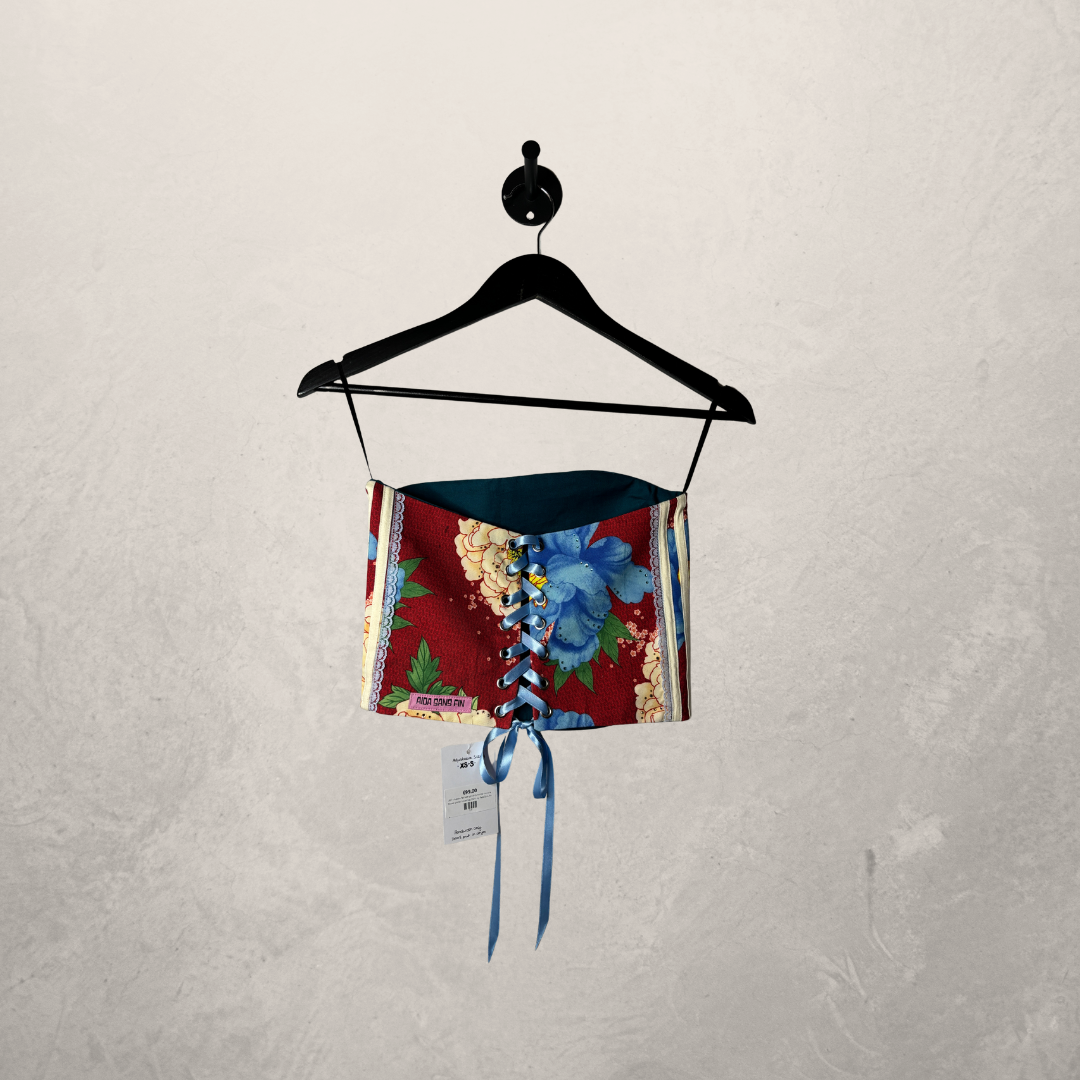 Adidas	Red with print	Cotton & elastane	Flower printed coset top XS/S- by Aida Sans Fin