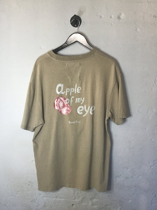 Brams Fruit beige grafisch T-shirt L