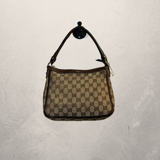 Gucci brown monogram canvas shoulderbag - by Romae Studios