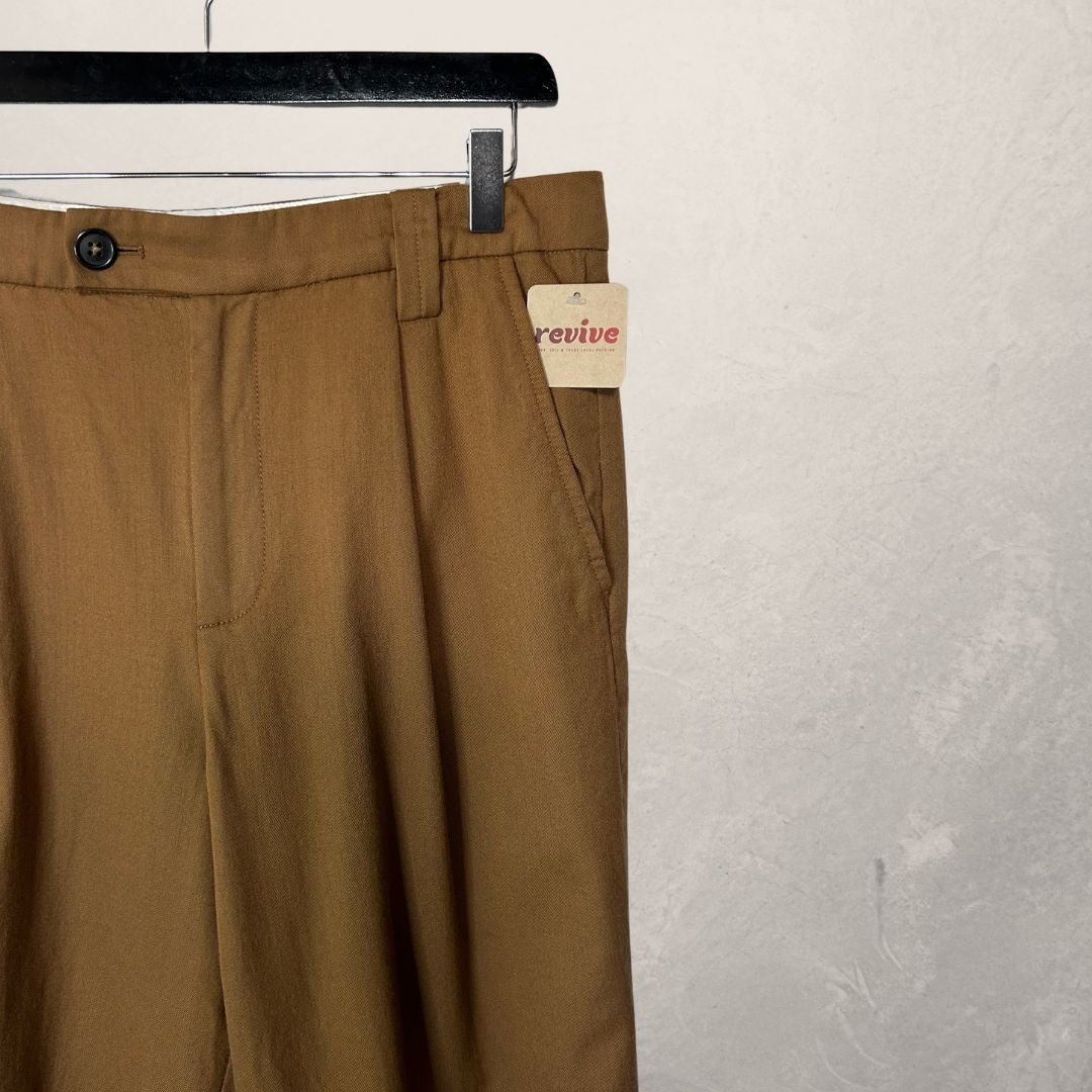 APC brown wool trousers M