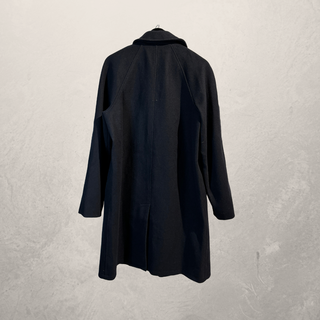 APC navy wool coat L