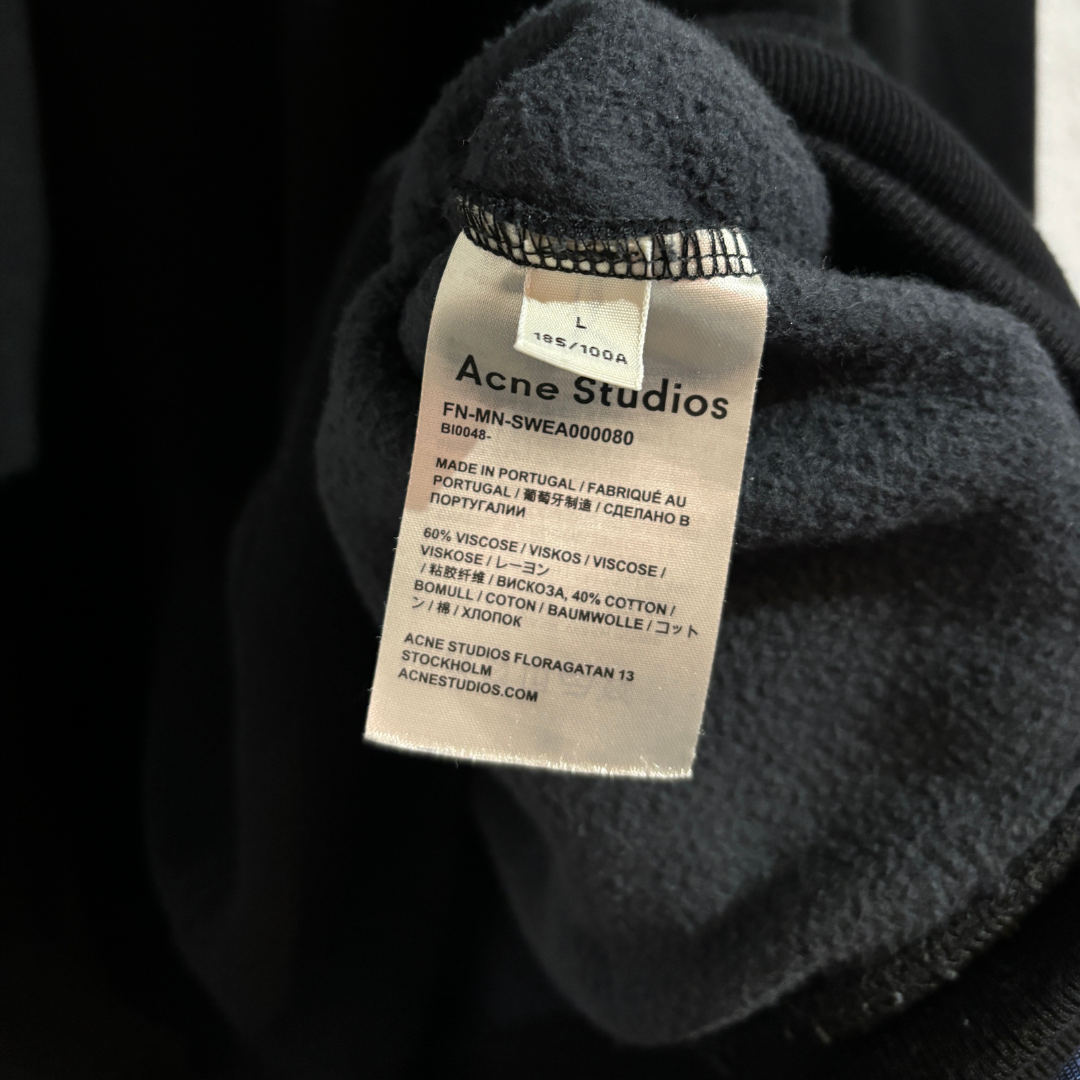 Acne Studios zwart/wit logo nektrui L